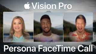 First Apple Vision Pro Persona FaceTime Call w iJustine amp MKBHD [upl. by Dulla]