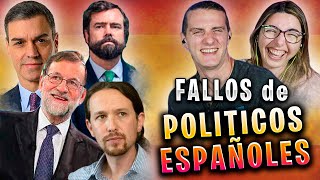 LOS MEJORES FALLOS de los POLITICOS ESPAÑOLESSeba y Chechu REACCION [upl. by Upton]