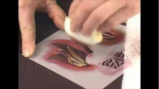 Jacquard Products Presents Stenciling Techniques On Fabric with Diane Ericson Part 2 [upl. by Ck385]