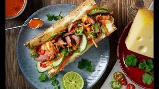 How to make The Spicy Bahn Mi Grilled Cheese by Jarlsberg® [upl. by Ajidahk]