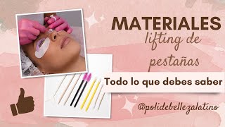 Materiales lifting de pestañas  lash lifting  rizado de pestañas [upl. by Sivlek851]