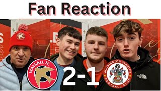 Fan Reaction to Walsall 21 Accrington [upl. by Akemehc884]