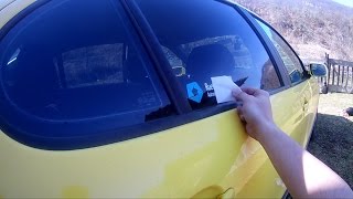 POV DIY  How To Install Sticker On Your Car [upl. by Ayikahs848]