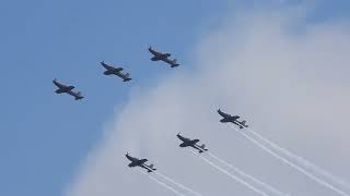 RAAF Roulettes Australia Day display over Melbourne [upl. by Silevi]