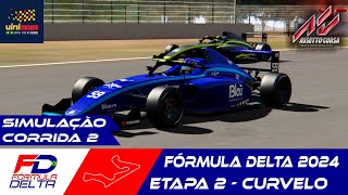 Fórmula Delta 2024  Etapa 2  Curvelo  CORRIDA 2 Assetto Corsa [upl. by Nahraf]