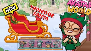 DESBLOQUEO EL TRINEO DE SANTA CLAUS EN LA NUEVA ACTUALIZACION DE AVATAR WORLD [upl. by Nahtannoj]