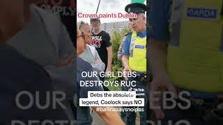 Brave Irish Woman Confronts Cop in Coolock [upl. by Eemyaj]