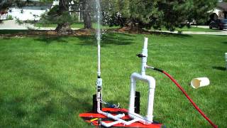 Water Rocket wClark cable tie launcher [upl. by Timothy]