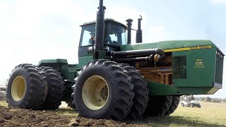 John Deere 10X 890 RITE 750 amp Steiger Cougar II in the field plowing at Half Century of Progress [upl. by Reifel416]