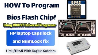 How to program a bios chip  Rt809f programmer  Caps Lock NumLock Blinking Fix [upl. by Nahsyar]