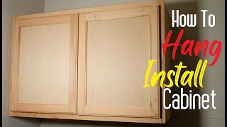 How To Install Hang Wall Cabinets Easy Simple [upl. by Chin]