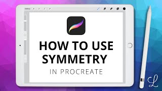 Mirror Lettering in Procreate Symmetry Tool Tutorial procreatetutorials procreate [upl. by Mandel914]