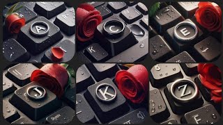 👌❤Keyboard Alphabet Design From A to zAlphabet Dpz💕 [upl. by Thunell]