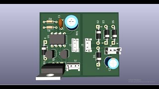 Convertisseur DC DC 12V vers 50V Routage dans KICAD [upl. by Sirron]