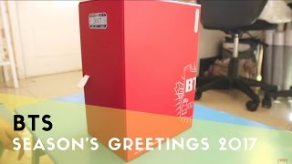 UNBOXING BTS  Seasons Greetings 2017 Indonesia [upl. by Darbie]