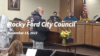 Rocky Ford City Council Meeting Nov 14 2023  LifeSaving Awards Public Participation and Budget [upl. by Everest68]