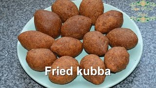 fried kubba  Syrian recipe  just Arabic food [upl. by Oruasi946]