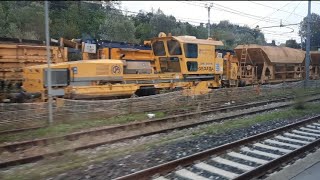 ✌🛤Velocissima panoramica sui treni cantiere in sosta al PM Albate ex staz AlbateCamerlata🙂 [upl. by Felipe15]