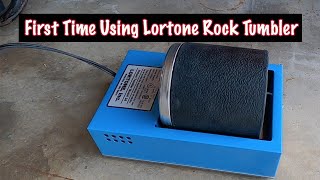 First Time Using a Rock Tumbler  Lortone 3A Rotary Tumbler [upl. by Akenahc]