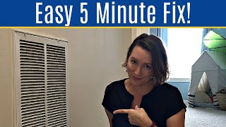 YIKES Heres How to Fix a Loud AC Return Vent  AKA The Noisy Air Vent [upl. by Eerrehc]