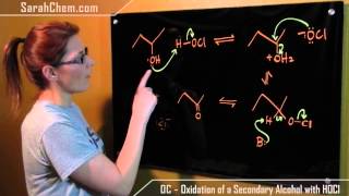 Oxidation of a Secondary Alcohol with HOCl [upl. by Ormsby]