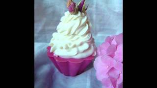 Rosenseife  Drachenzuber Naturseifen  Seifencupcake Rose [upl. by Selwyn]