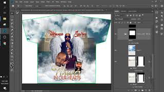 All Over Remembrance Memorial RIP Photo Shirt Photoshop Design Template Tutorial How to Design [upl. by Llevert]