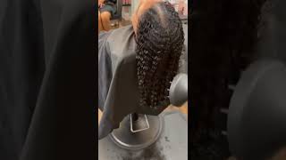 Wefted Microlinks Hair Extensions Installation hairstyle microlinkextensions [upl. by Asiole]