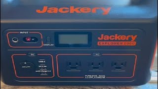 Jackery Explorer 1000 Portable Power Station 1002Wh Capacity with 3x1000W AC Outlets Review [upl. by Aira]