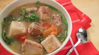 Filipino Sinigang Recipe w Pork Ribs  Asian Recipes [upl. by Ojybbob]