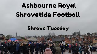 Ashbourne Royal Shrovetide Football Shrove Tuesday [upl. by Aneerbas]