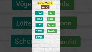 Difference between O and Ö umlaut german ytshorts vowels germanlearnlanguage [upl. by Savadove]