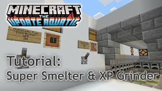 Minecraft 113 Tutorial Super Smelter and XP Farm [upl. by Emoraj]