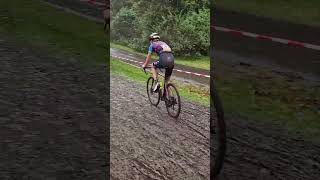 Sand mud and rain during the cyclocross race Webu Cross Helmond cycling cyclocross cross [upl. by Idnis322]