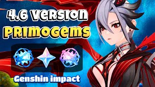 Version 46 Primogems Count  Genshin Impact [upl. by Eeruhs]