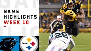 Panthers vs Steelers Week 10 Highlights  NFL 2018 [upl. by Harias]