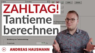 Zahltag So berechnest du die Tantieme im DATEV Jahresabschluss [upl. by Jedthus]