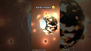 Earth Theia Impact 😔 earth mars space shorts [upl. by Win]