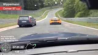 E92 m3 vs Volvo 850 Nürburgring [upl. by Ieso]