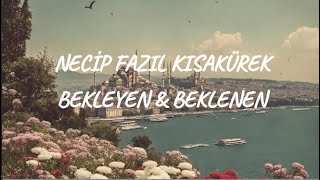 Beklenen amp Bekleyen  Necip Fazıl Kısakürek [upl. by Oly]