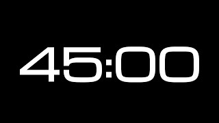 45 Minute Countdown Timer  NO SOUND [upl. by Rramed131]