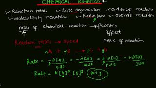 CHEMICAL KINETICS And Reaction Rates  Well Explained [upl. by Amersham350]