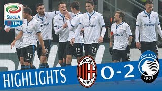 Milan  Atalanta 02  Highlights  Giornata 18  Serie A TIM 201718 [upl. by Sondra]