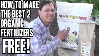 Best 2 Homemade Organic Fertilizers Anyone Can Make FREE [upl. by Sanalda654]