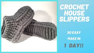 Crochet House Slippers [upl. by Yur]