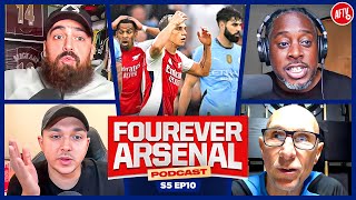 Message SENT at the ETIHAD 10 Men Take A Point  The Fourever Arsenal Podcast LIVE [upl. by Amitarp]