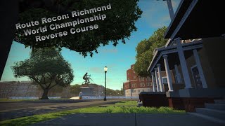 Zwift Route Recon Richmond UCI World Road Championship Reverse Course [upl. by Koressa537]