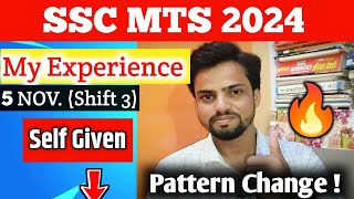 SSC MTS 2024  My Experience 🔥 Self Given Review ✅  Pattern Change 🎯 Real Questions [upl. by Herring]