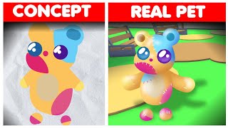 👀 HOW TO MAKE YOUR OWN ADOPT ME PET CONCEPTS📝 [upl. by Tennies536]