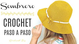 Sombrero Unisex facil crochet paso a paso hat easy  chapéu crochê  gorro ganchillo bucket DIY [upl. by Alvord]